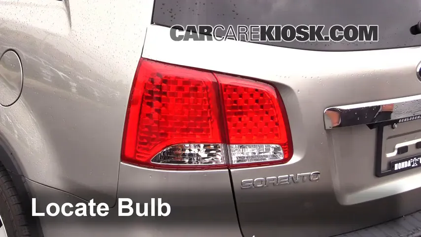 2013 Kia Sorento LX 2.4L 4 Cyl. Sport Utility (4 Door) Lights Turn Signal - Rear (replace bulb)